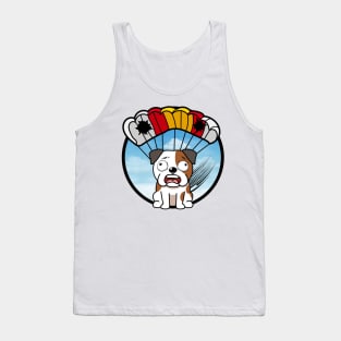 Silly bulldog has a broken parachute Tank Top